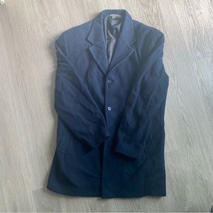Blue overcoat
